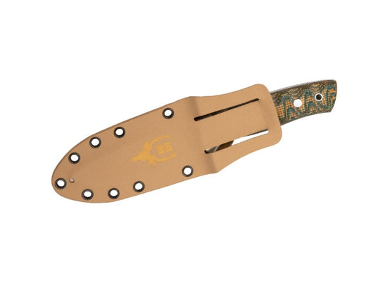 Cutit Vanatoare Muela KODIAK-G/K,maner micarta 3D black mustard, lama 10 cm