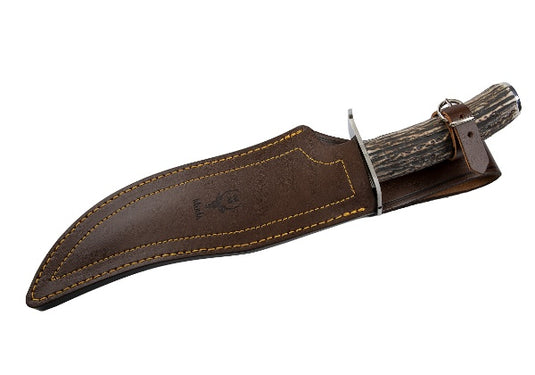 Cutit Vanatoare Muela LOBO-23A,maner corn de cerb, lama 23 cm
