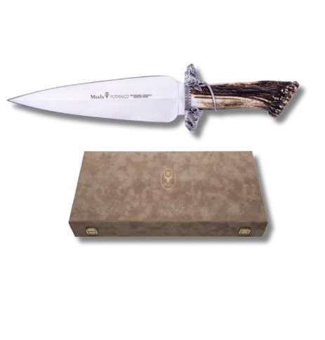 Cutit Vanatoare Muela BW-6DAM,maner corn de cerb, lama 7.5 cm