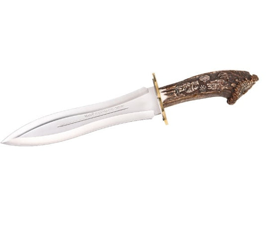 Cutit Vanatoare Muela BW-6A,maner corn de cerb, lama 6 cm