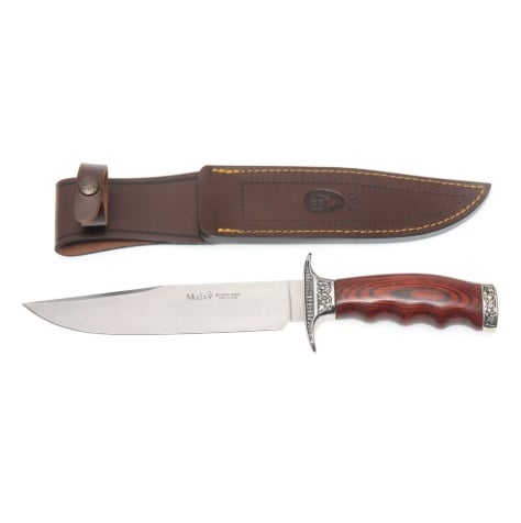 Cutit Vanatoare Muela SARRIO-19R,maner lemn presat trandafir, lama 19 cm