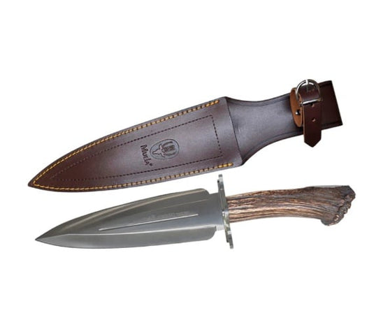 Cutit Vanatoare Muela SERRENO-S,maner corn de cerb, lama 22 cm