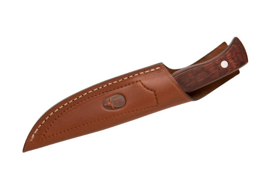 Cutit Vanatoare Muela SPRINGER-11R,maner lemn presat de coral, lama full tang 11 cm