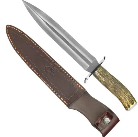Cutit Vanatoare Muela VIKINGO-23A, maner corn de cerb, lama 23 cm