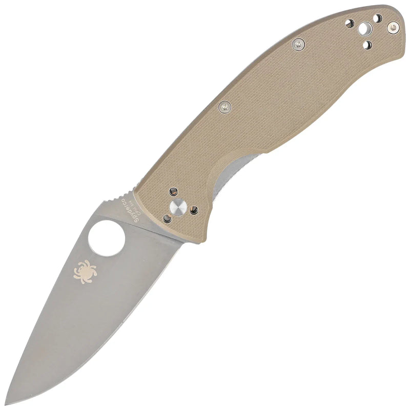 Încărcați imaginea în vizualizatorul Galerie, Briceag de buzunar SPYDERCO TENACIOUS Brown G10, Satin CPM M4 C122GBNM4P
