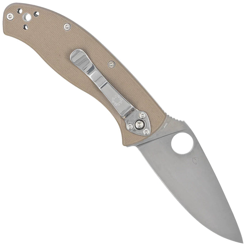 Încărcați imaginea în vizualizatorul Galerie, Briceag de buzunar SPYDERCO TENACIOUS Brown G10, Satin CPM M4 C122GBNM4P
