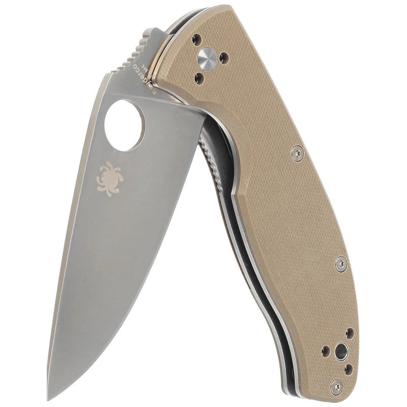 Încărcați imaginea în vizualizatorul Galerie, Briceag de buzunar SPYDERCO TENACIOUS Brown G10, Satin CPM M4 C122GBNM4P
