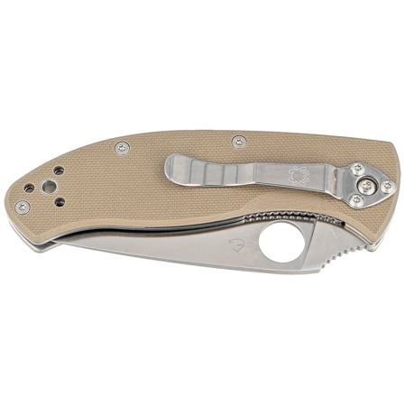 Briceag de buzunar SPYDERCO TENACIOUS Brown G10, Satin CPM M4 C122GBNM4P