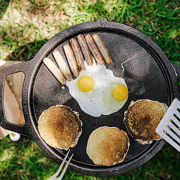 Încărcați imaginea în vizualizatorul Galerie, PACHET GRIDDLE-TOP DE FONTA + HUB pentru SOLO STOVE RANGER
