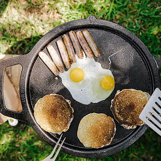 PACHET GRIDDLE-TOP DE FONTA + HUB pentru SOLO STOVE RANGER