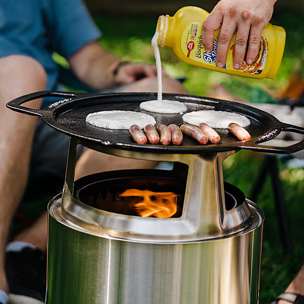 Încărcați imaginea în vizualizatorul Galerie, PACHET GRIDDLE-TOP DE FONTA + HUB pentru SOLO STOVE RANGER
