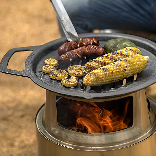 Încărcați imaginea în vizualizatorul Galerie, GRILL-TOP DE FONTA, SOLO STOVE L - pentru BONFIRE / YUKON / CANYON
