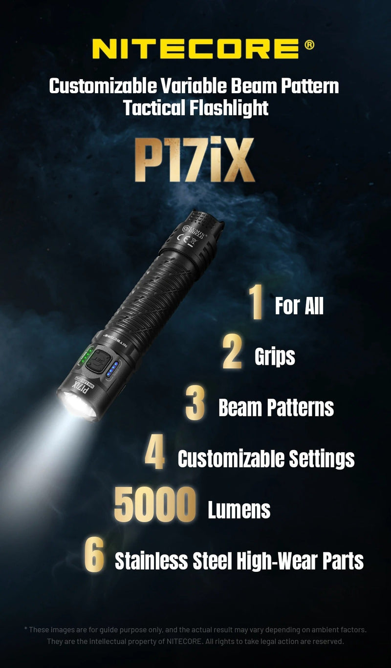 Load image into Gallery viewer, Lanterna Tactica Nitecore P17ix, 5000 Lumeni, 330 Metri
