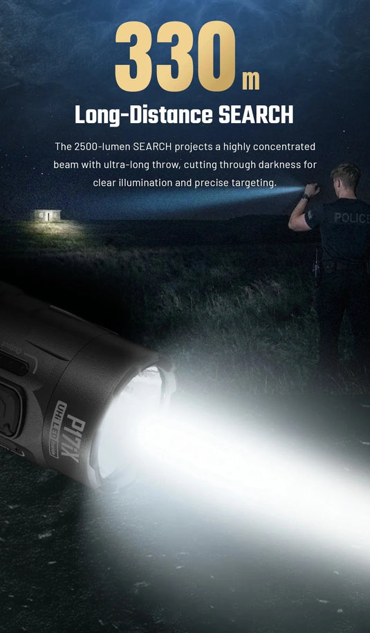 Lanterna Tactica Nitecore P17ix, 5000 Lumeni, 330 Metri