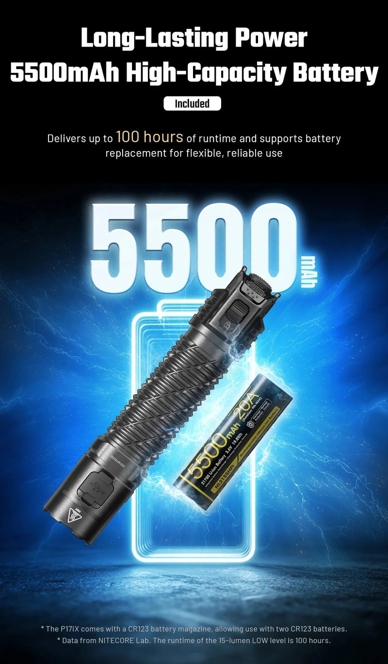 Load image into Gallery viewer, Lanterna Tactica Nitecore P17ix, 5000 Lumeni, 330 Metri
