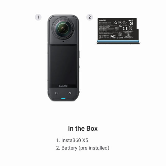 Insta360 - camera video sport 8K 360 - X5 - Bundle