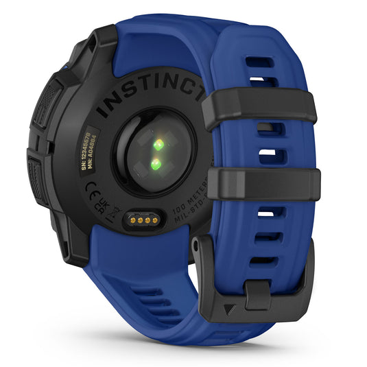 Instinct 3 - 45 mm AMOLED - Black with Bolt Blue | Black Band