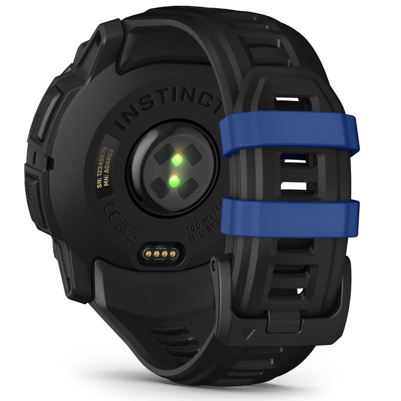 Încărcați imaginea în vizualizatorul Galerie, Instinct 3 - 50 mm AMOLED - Black with Black | Bolt Blue Band
