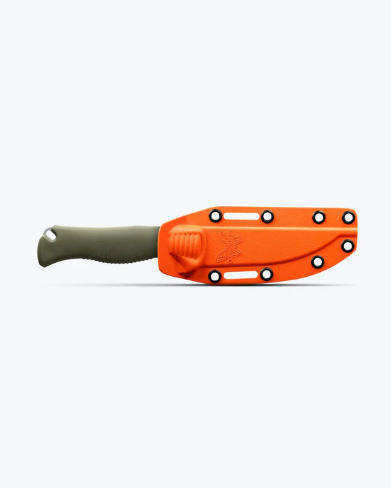 Încărcați imaginea în vizualizatorul Galerie, Cutit de transat BENCHMADE Meatcrafter® | Dark Olive Santoprene® | 4&quot; Trailing point 15505
