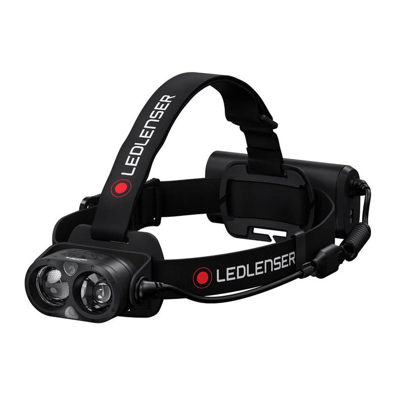 Load image into Gallery viewer, LEDLENSER LANTERNA H19R CORE BLACK 3500LM+CABLU USB+ACUM
