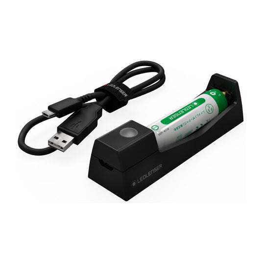 LEDLENSER XX ACUMULATOR LED LENSER ICR 14500 LI PT P5R + INCARCATOR