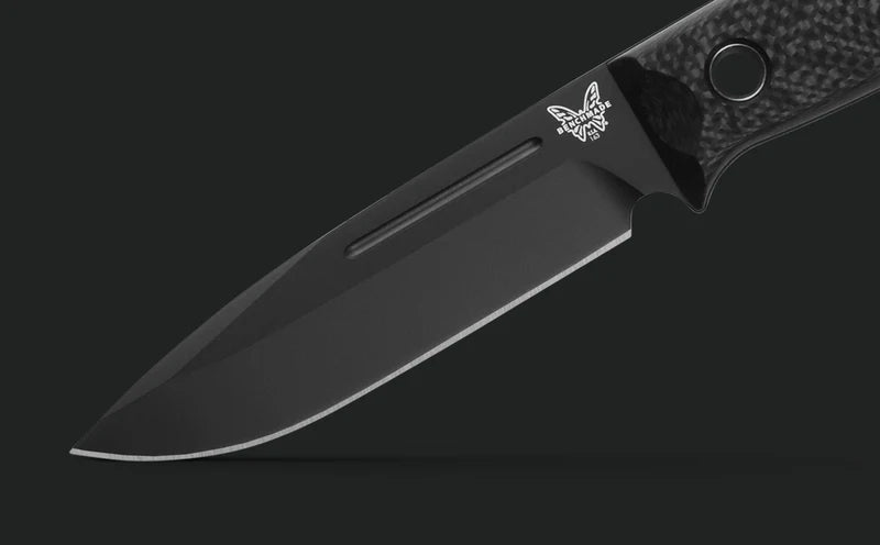 Load image into Gallery viewer, Cutit de bushcraft BENCHMADE Bushcrafter | Carbon Fiber | Drop-point 163BK
