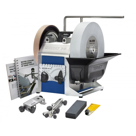 Pachet Masina de ascutit, pietre rotative, si baza rotativa RB-180, TORMEK T-8 & RB-180