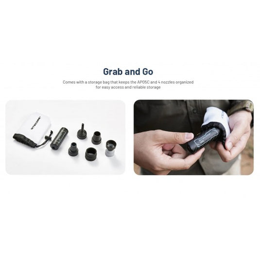 Mini-Pompa Aer Electronica cu baterie, NITECORE AP05C