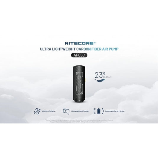 Mini-Pompa Aer Electronica cu baterie, NITECORE AP05C