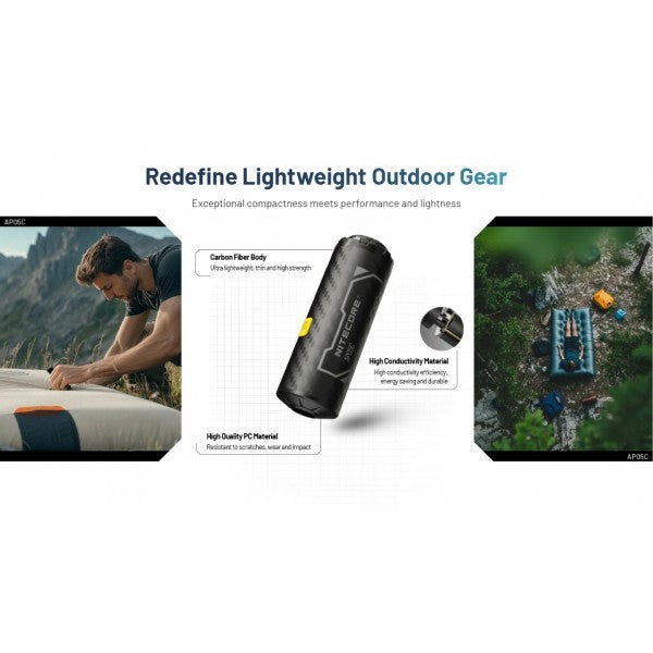 Încărcați imaginea în vizualizatorul Galerie, Mini-Pompa Aer Electronica cu baterie, NITECORE AP05C
