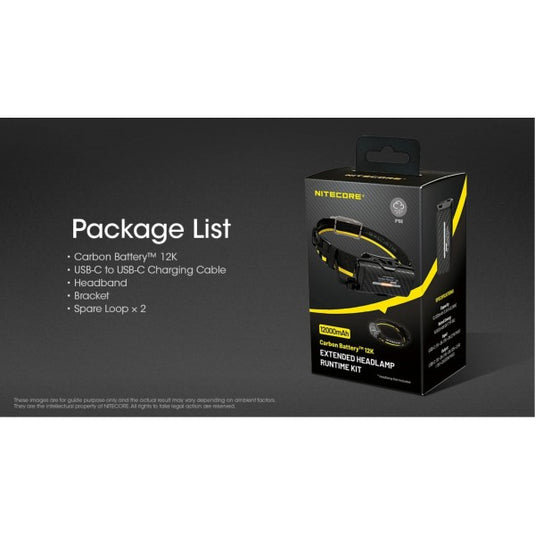Nitecore Carbon Battery™ 12K Kit, Baterie Externă, 43.2 Wh, 12000 mAh