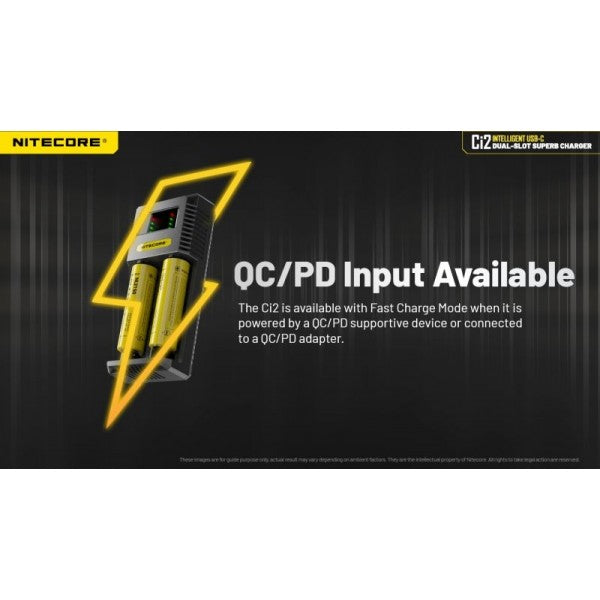 Load image into Gallery viewer, Incarcator universal AA, AAA, AAAA, C, D, 2 sloturi, NITECORE CI2
