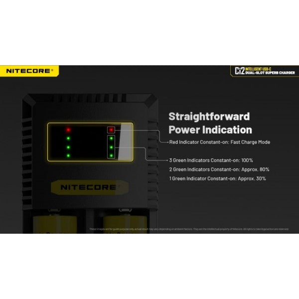 Load image into Gallery viewer, Incarcator universal AA, AAA, AAAA, C, D, 2 sloturi, NITECORE CI2
