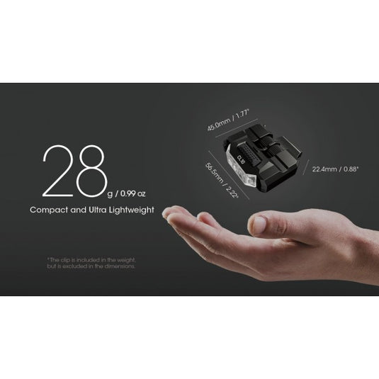 Lanterna Clip-ON, 45 Lumeni, Lumina Rosie si Albastra Secundara, NITECORE CL10
