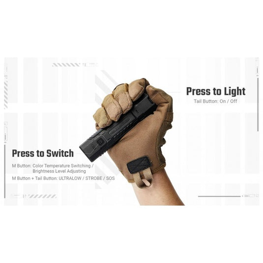 Lanterna Nitecore EDC07, Reîncărcabilă USB-C, 1500 Lumeni