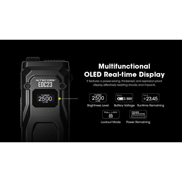 Încărcați imaginea în vizualizatorul Galerie, Lanterna Nitecore EDC23, 2500 Lumeni, 280 Metri
