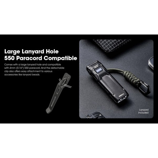 Lanterna Nitecore EDC23, 2500 Lumeni, 280 Metri