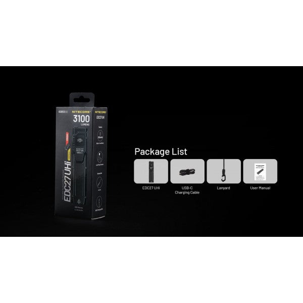 Load image into Gallery viewer, Lanterna Nitecore EDC27 UHi, 3100 Lumeni, 305 Metri
