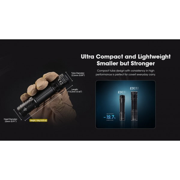 Încărcați imaginea în vizualizatorul Galerie, Lanterna profesionala de mana, 3500 lumeni, NITECORE EDC31
