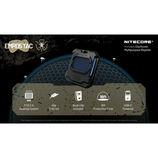 Dispozitiv anti-tantari, NITECORE EMR05 TAC