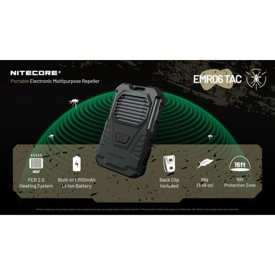 Dispozitiv anti-tantari, NITECORE EMR06 TAC