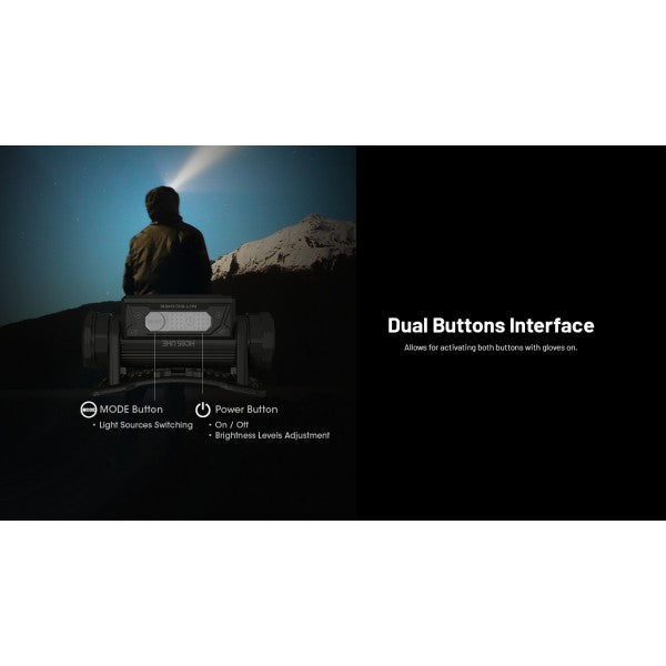 Încărcați imaginea în vizualizatorul Galerie, Lanterna frontala profesionala, 2000 Lumeni, NITECORE HC65 UHE
