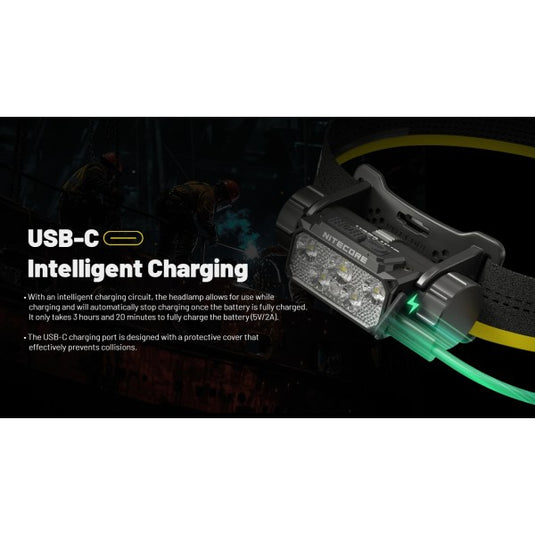 Lanterna frontala profesionala, 1600 Lumeni, NITECORE HC70 UHE