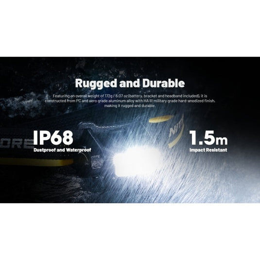 Lanterna frontala profesionala, 1600 Lumeni, NITECORE HC70 UHE