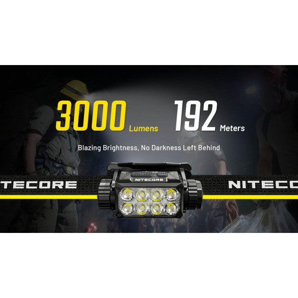 Încărcați imaginea în vizualizatorul Galerie, Lanterna frontala profesionala, 3000 Lumeni, NITECORE HC75 UHE
