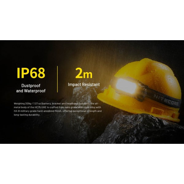 Încărcați imaginea în vizualizatorul Galerie, Lanterna frontala profesionala, 3000 Lumeni, NITECORE HC75 UHE
