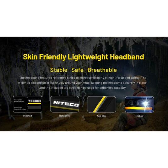 Lanterna frontala profesionala, 3000 Lumeni, NITECORE HC75 UHE