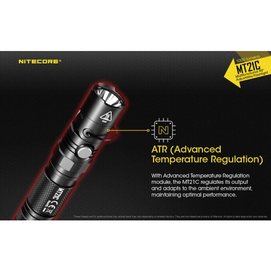 Lanterna profesionala de mana, 1000 Lumeni, NITECORE MT21C