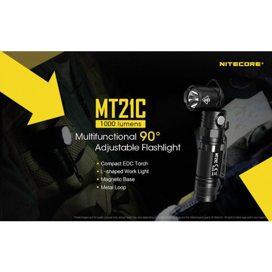 Lanterna profesionala de mana, 1000 Lumeni, NITECORE MT21C