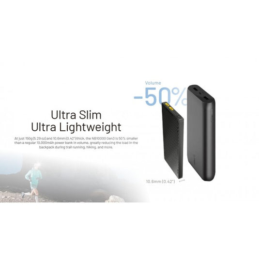 Baterie Externă Nitecore NB10000 GEN3, 38.5 Wh, 10000 mAh